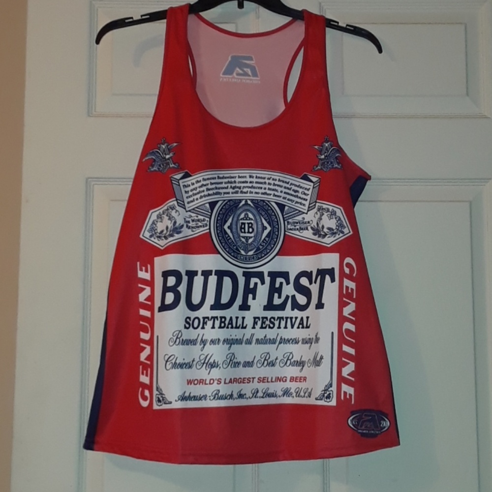 Budweiser Racerback sublimated shirt